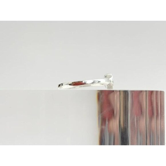 Minimalist Southwest Style Oval Turquoise Stone Vintage Ring - sz 6.5 - Picture 4 of 10